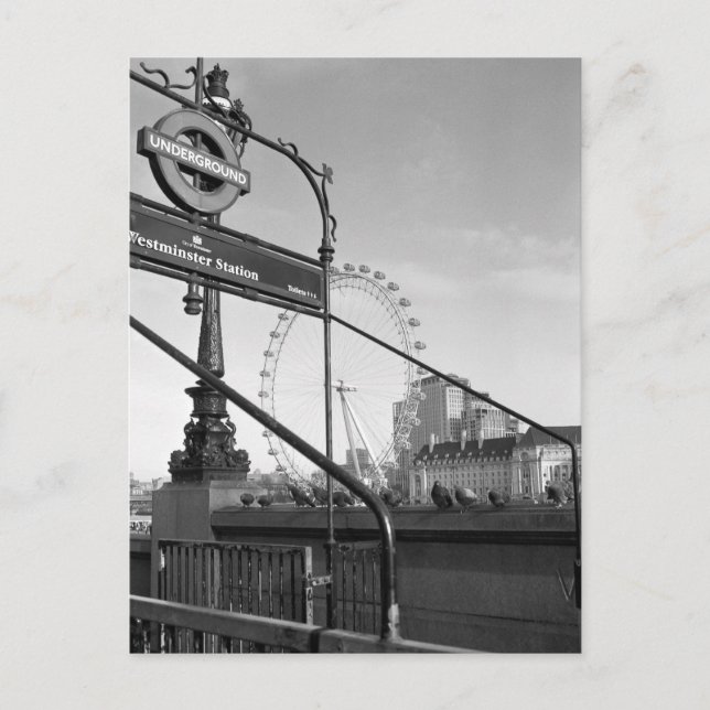 Westminster Station, London UK Postcard (Front)