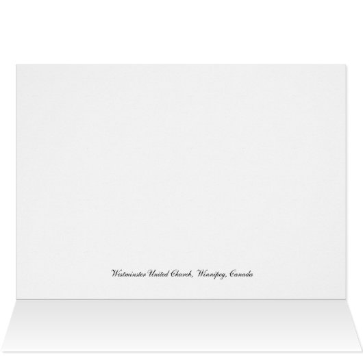 Westminster United Church organ card (Inside Horizontal (Top))