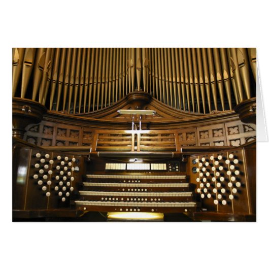 Westminster United Church organ card (Front Horizontal)