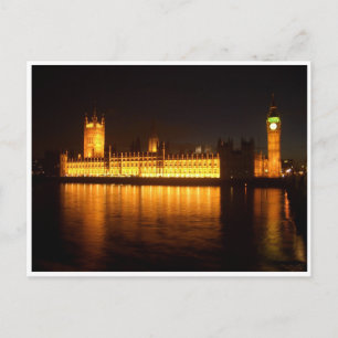 westmister abbey by night london uk postcard