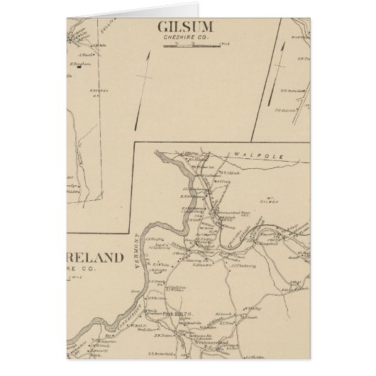 Westmoreland, Gilsum Cards (Front)