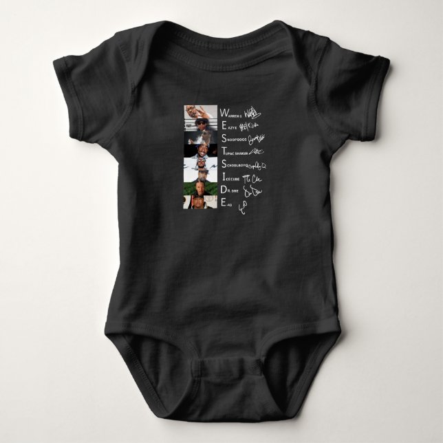 Westside Connection Hiphop Super Band Signature Baby Bodysuit (Front)