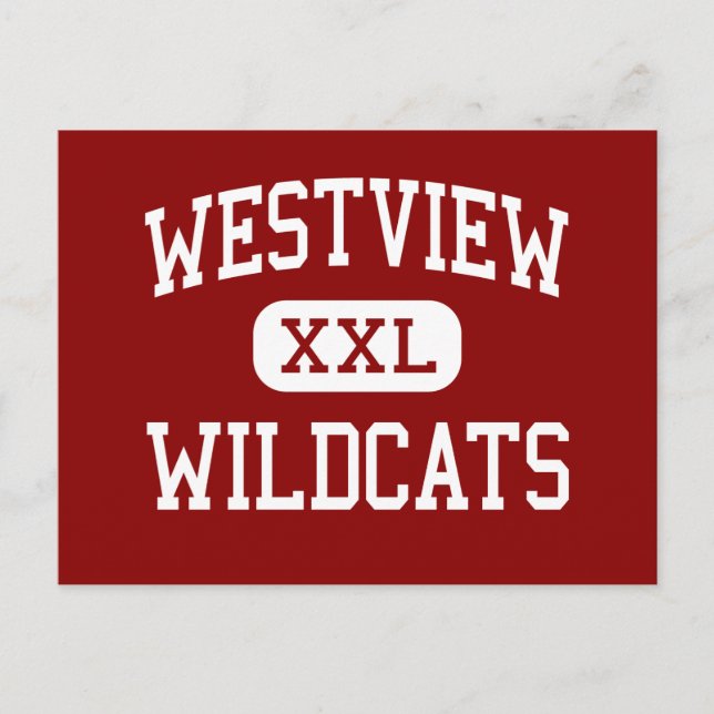 Westview - Wildcats - High - Portland Oregon Postcard (Front)