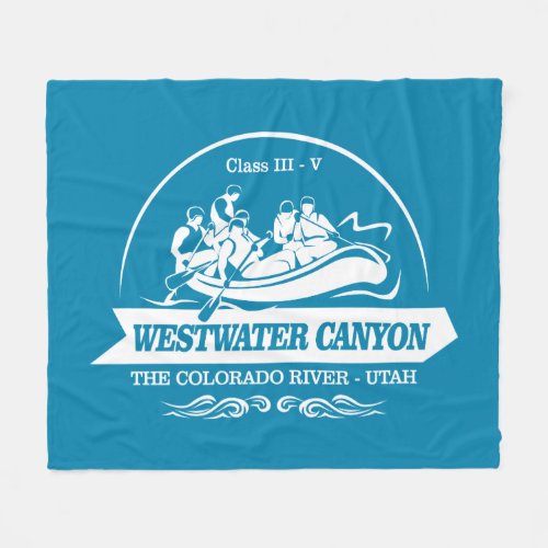 Westwater Canyon rafting 2 Fleece Blanket
