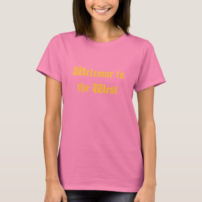 WestWelcomeOlive T-Shirt (Front)