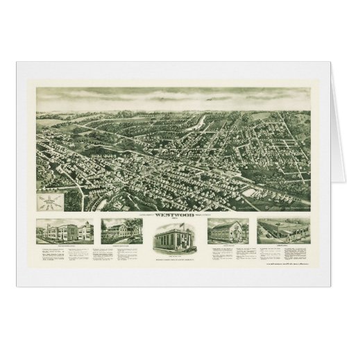 Westwood NJ Panoramic Map _ 1924