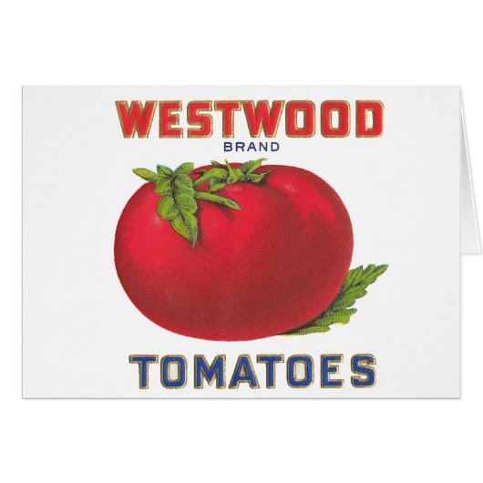 Westwood Tomatoes - Vintage Fruit Crate Label (Front Horizontal)