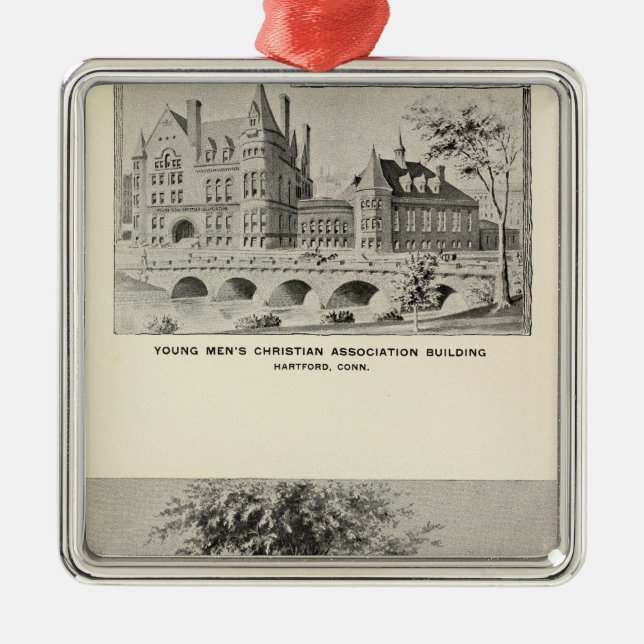 Westwood, YMCA, Hartford Metal Ornament (Front)