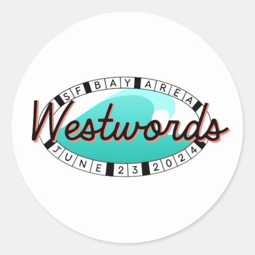 Westwords Sticker sheet of 6