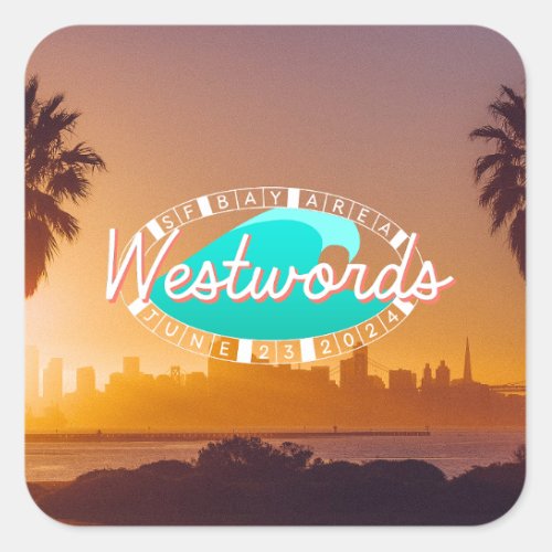 Westwords Sunset Logo Stickers