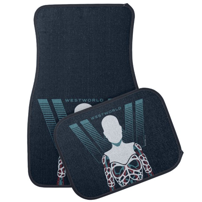 Westworld | Android Skeleton Over Logo Car Floor Mat (Set)