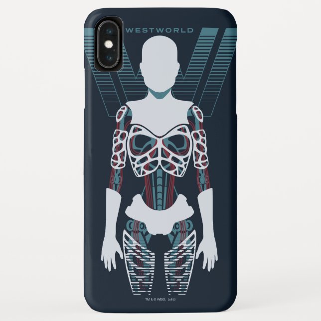 Westworld | Android Skeleton Over Logo Case-Mate iPhone Case (Back)