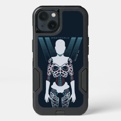 Westworld  Android Skeleton Over Logo iPhone 13 Case