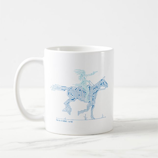 Westworld | Dolores Riding Horse Circuit Graphic Coffee Mug (Left)