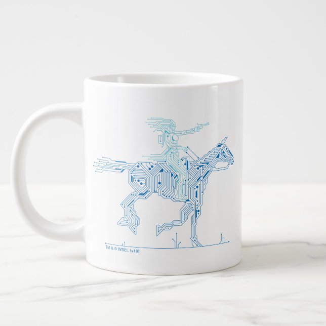 Westworld | Dolores Riding Horse Circuit Graphic Giant Coffee Mug (Left)