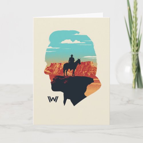 Westworld  Dr Ford Silhouette Of Man in Black Card