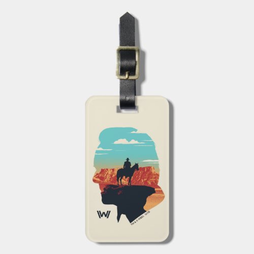 Westworld  Dr Ford Silhouette Of Man in Black Luggage Tag