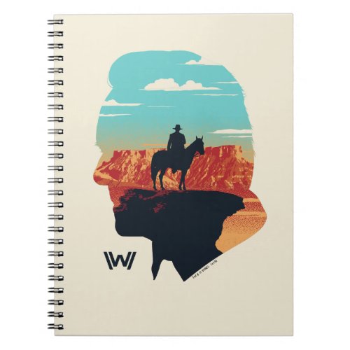 Westworld  Dr Ford Silhouette Of Man in Black Notebook