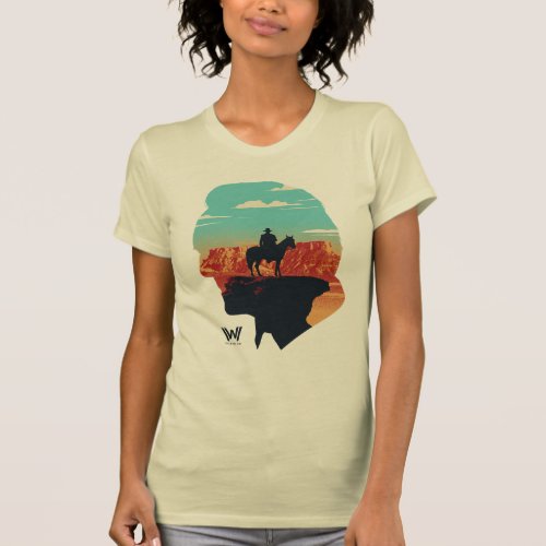 Westworld  Dr Ford Silhouette Of Man in Black T_Shirt