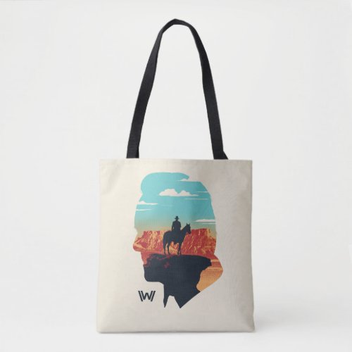 Westworld  Dr Ford Silhouette Of Man in Black Tote Bag