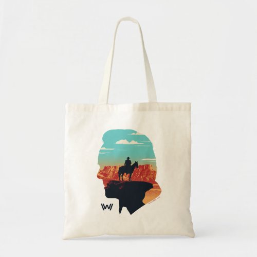 Westworld  Dr Ford Silhouette Of Man in Black Tote Bag