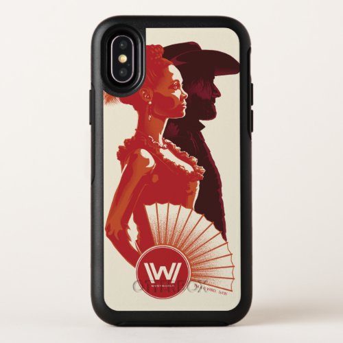 Westworld  Maeve  Hector Stencil Portrait OtterBox Symmetry iPhone X Case