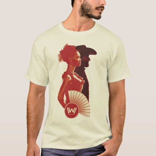 Westworld  Maeve  Hector Stencil Portrait T_Shirt