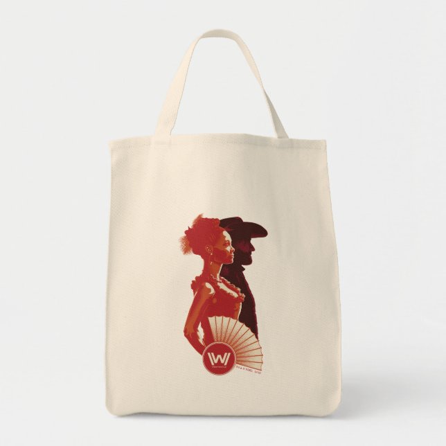 Westworld | Maeve & Hector Stencil Portrait Tote Bag (Front)