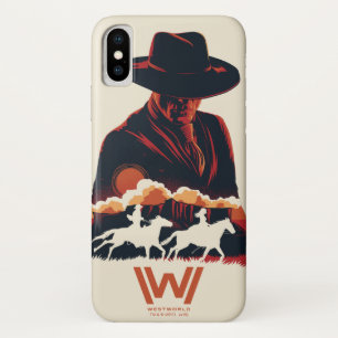 Westworld Man in Black Desert Silhouette iPhone X Case