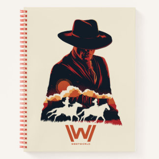 Westworld | Man in Black Desert Silhouette Notebook