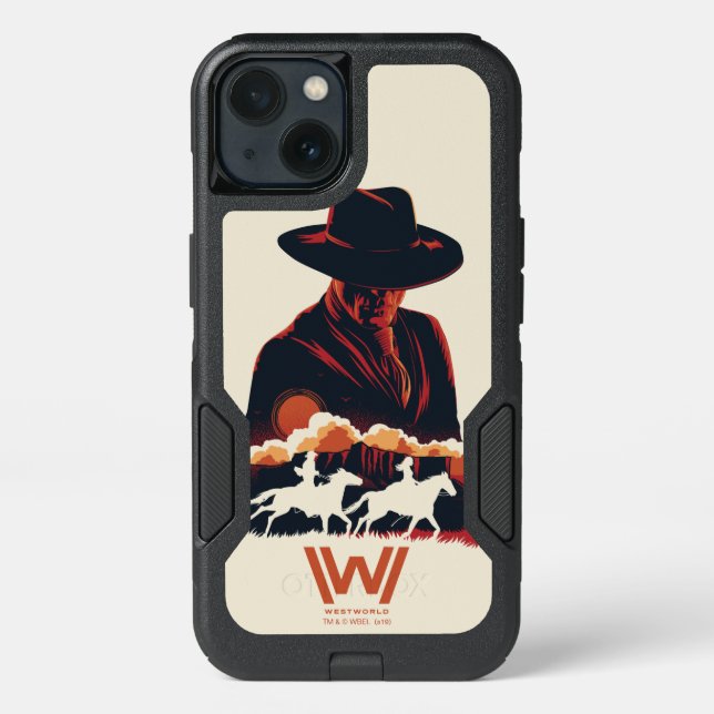 Westworld | Man in Black Desert Silhouette Otterbox iPhone Case (Back)