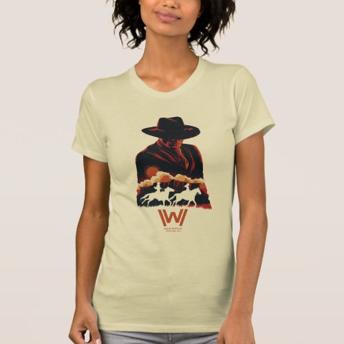 Westworld  Man in Black Desert Silhouette T_Shirt