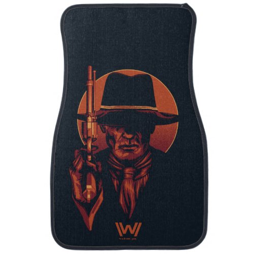 Westworld  Man in Black With Revolver Car Floor Mat