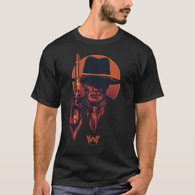 Westworld | Man in Black With Revolver T-Shirt (Front)