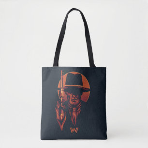 Westworld Man in Black With Revolver Tote Bag
