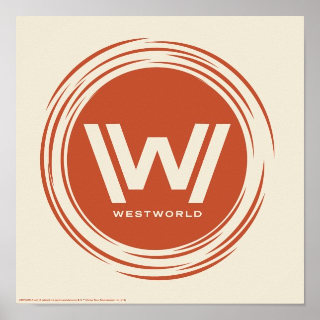 Westworld | Stylized Sun Logo Poster (Front)