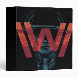 Westworld The Man in Black Logo Graphic 3 Ring Binder