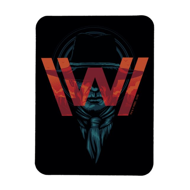Westworld | The Man in Black Logo Graphic Magnet (Vertical)
