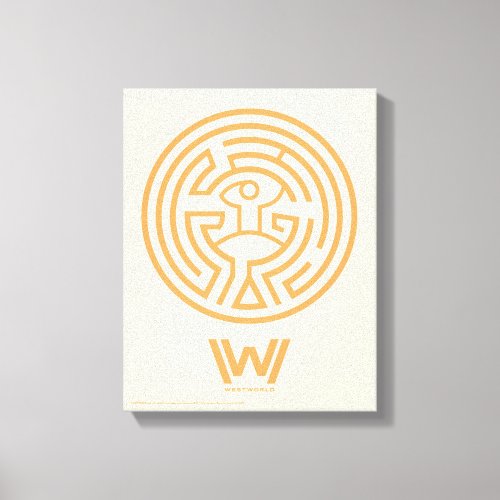 Westworld  The Maze Symbol Canvas Print