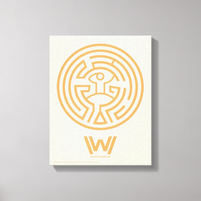 Westworld | The Maze Symbol Canvas Print (Front)