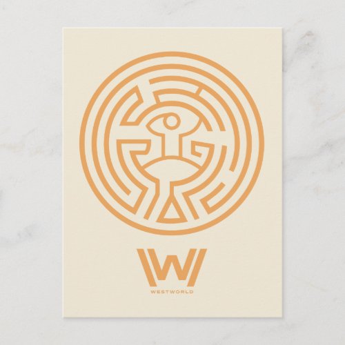 Westworld  The Maze Symbol Postcard