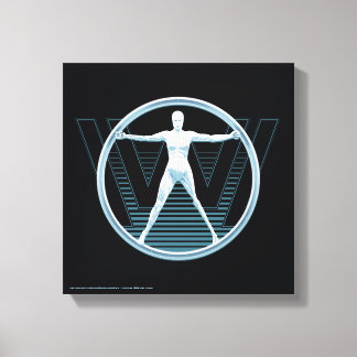 Westworld | Vitruvian Android Logo Canvas Print