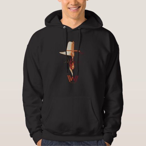 Westworld  White Hat Black Hat Split Graphic Hoodie