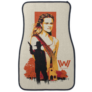 Westworld Wyatt & Man in Black at White Church Car Floor Mat