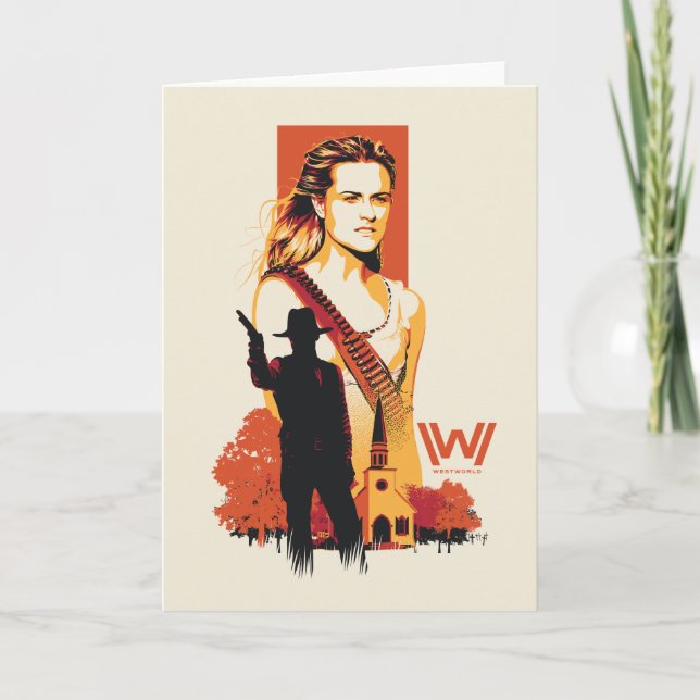 Westworld | Wyatt & Man in Black at White Church Card (Front)
