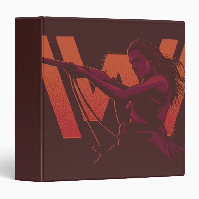 Westworld | Wyatt With Rifle Over Logo 3 Ring Binder (Front/Spine)