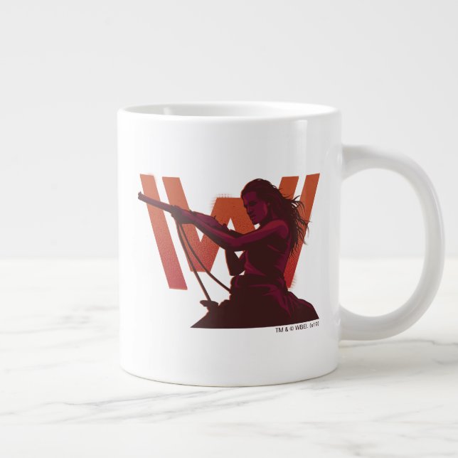 Westworld | Wyatt With Rifle Over Logo Giant Coffee Mug (Right)