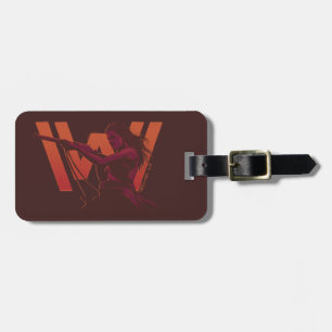 Westworld Wyatt With Rifle Over Logo Luggage Tag