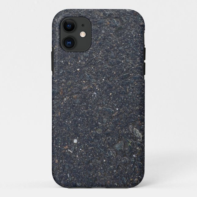wet asphalt texture pattern bitumen pitch black ba Case-Mate iPhone case (Back)