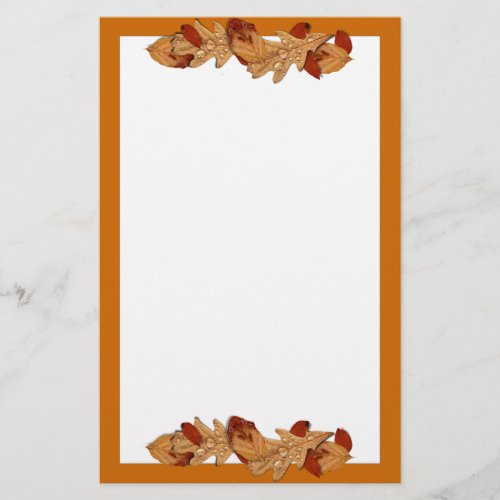 Wet Autumn Leaves Stationery